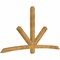 Ekena Millwork Alberta Rough Sawn Timber Gable Bracket, Western Red Cedar, 96"W x 52"H x 4"D x 4"F, 13/12 Pitch GBW096X52X0404ALB00RWR - alternate 3